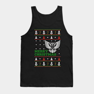 Owl Lovers Ugly Christmas Sweater Tank Top